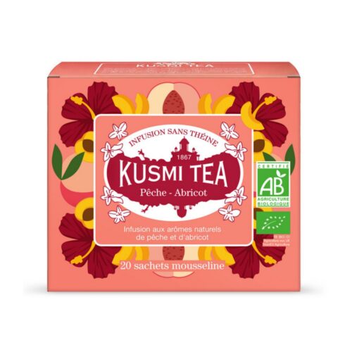 Kusmi Peach Apricot tee - 20 musliinist teekotti