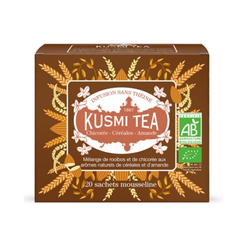 Kusmi Chicory cereals almond tee - 20 musliinist teekotti